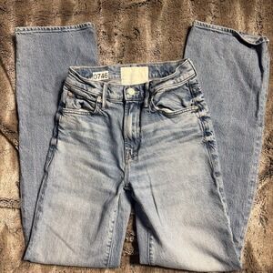 Mother Superior Women's The Kick It Ankle Jeans Straight Leg in Never Let Go 24